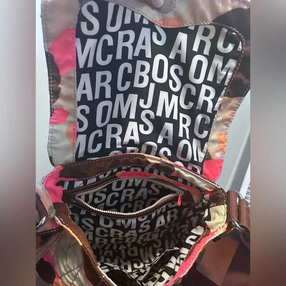 Marc by Marc Jacobs Ukita peach brown camo adjustable Crossbody shoulder bag - Picture 11 of 13
